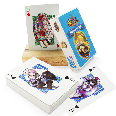 Conception personnalisée 57x87mm Cartes de poker en papier pour les soirées de jeux et les soirées pour adultes