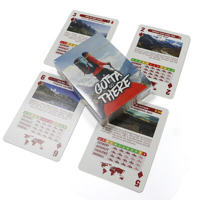 Cartes de poker personnalisées avec papier noir et impression de conception personnalisée en 57x87mm Taille pour jeux et promotions pour adultes