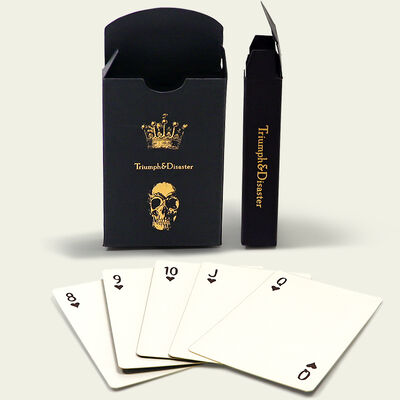 Cartes de jeu imprimées sur mesure avec des cartes de poker Gold Edge en 57x87mm Taille pour une utilisation promotionnelle et de jeu
