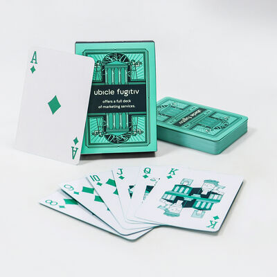 Eco-friendly Durable Portable personnalisé cartes à jouer personnalisées cartes de poker pour les fêtes et les promotions