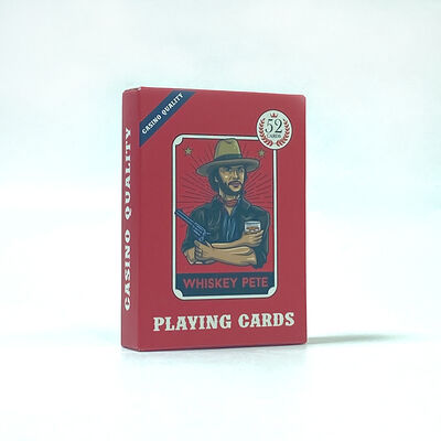 Cartes à jouer personnalisées en plastique de taille personnalisée avec impression CMJN pour le poker et les jeux de cartes