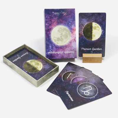 Cartes de tarot imprimées personnalisées durables avec guide et options de jeu d'oracles