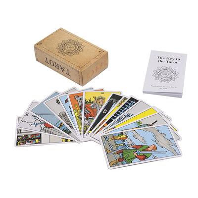 Cartes de tarot personnalisées et durables en papier avec impression offset 4 couleurs CMJN