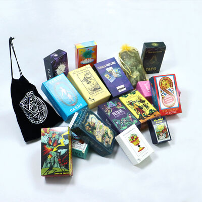 Conception personnalisée 57*87mm Cartes de tarot en papier recouvert imprimable et personnalisé Deck
