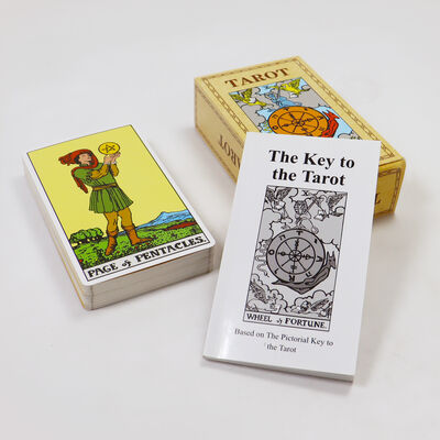 Cartes de tarot de conception personnalisée avec guide inclus en 57 * 87mm Taille pour les débutants Divination et divertissement