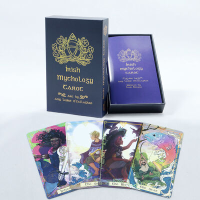 Cartes de Tarot Imprimables Personnalisées avec Guide - Papier Cœur Noir 310gsm & Taille Personnalisée