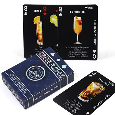 Taille personnalisable Cartes de poker personnalisées écologiques avec option de vente en gros pour la publicité et les jeux