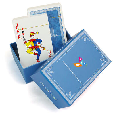 Cartes de jeu portables durables personnalisées pour le divertissement avec logos et boîtes personnalisés