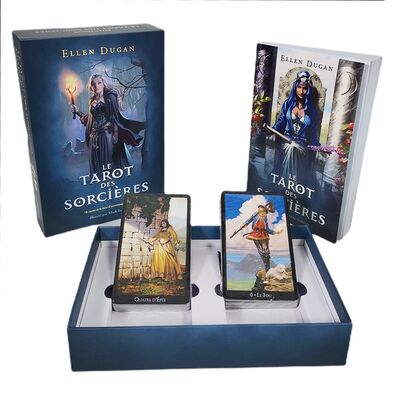 Cartes de tarot imprimables écologiques de taille personnalisée avec guide