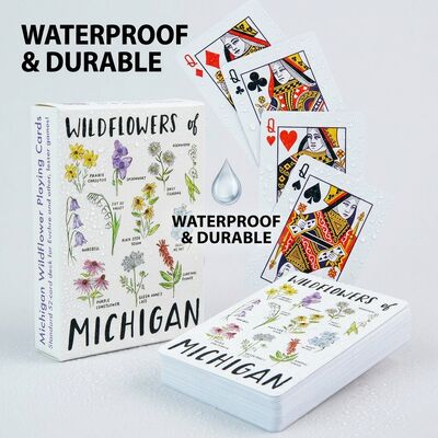 Cartes de jeu en PVC résistant à l'eau et durable personnalisées