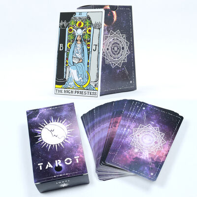 Guangzhou Yuhua cartes à jouer impression jeu de cartes de Tarot personnalisé avec livre en gros papier de haute qualité Tarot