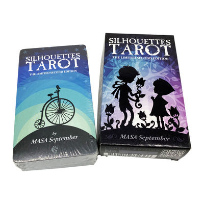 cartes de tarot imprimables de 70*120mm, cartes de toile de Halloween Oracle de texture