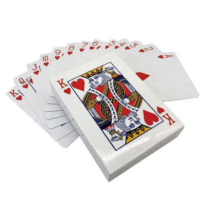 Les cartes de jeu faites sur commande de PVC, CMYK ont personnalisé des cartes de tisonnier