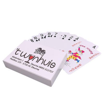 PVC en plastique 75x115mm cartes de jeu en plastique de 100 pour cent polychromes