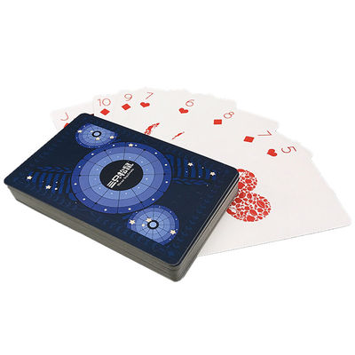 conception faite sur commande en plastique de pdf AI de logo de cartes de jeu de pont de 0.35mm
