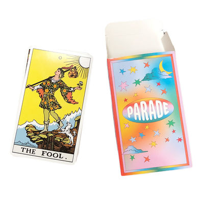 Arc-en-ciel coloré sensible imprimable fait sur commande de cartes de tarot
