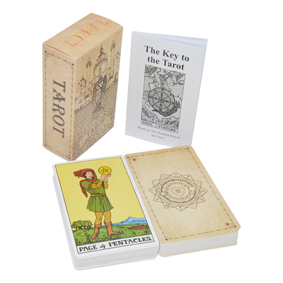Tarot unique 63x88mm Mat With Guidebook Entertainment de plate-forme de tarot