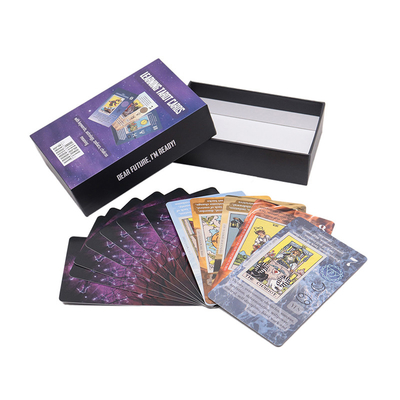 Cartes de tarot classiques Unio Mystica avec guide livre personnalisé Impression de logo pour débutants Annotation papier de tarot